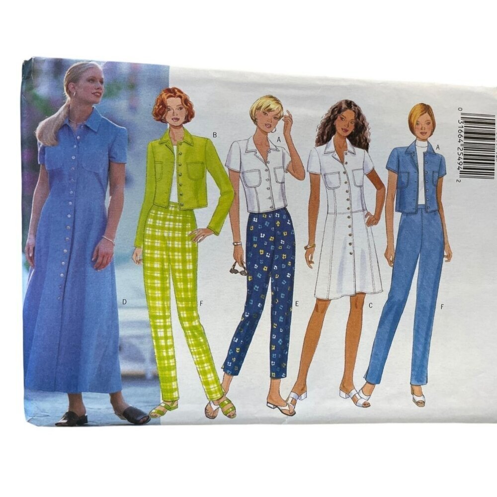 Butterick Classics 5011 Misses Dress Top‎ & Pants Sewing Pattern Sizes 6-10